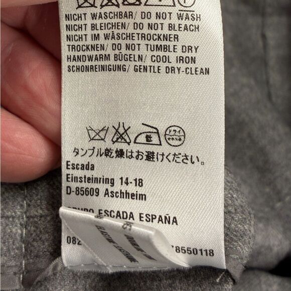 ESCADA Short Sleeve Blazer Gray Women’s Size 34 - Picture 7 of 7